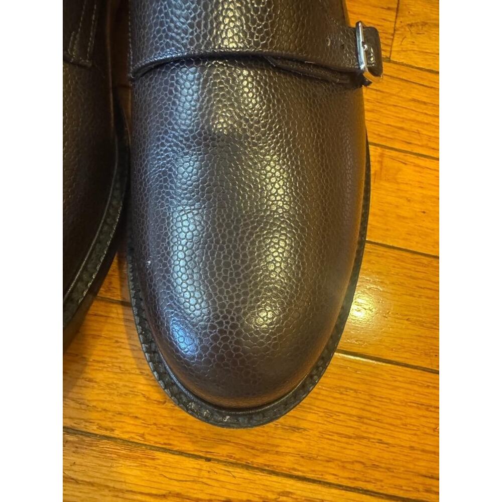 CALVIN KLEIN 205W39NYC Brown Leather Double Monk Strap LoafeR 44/10 (mens 710 - Picture 3 of 9